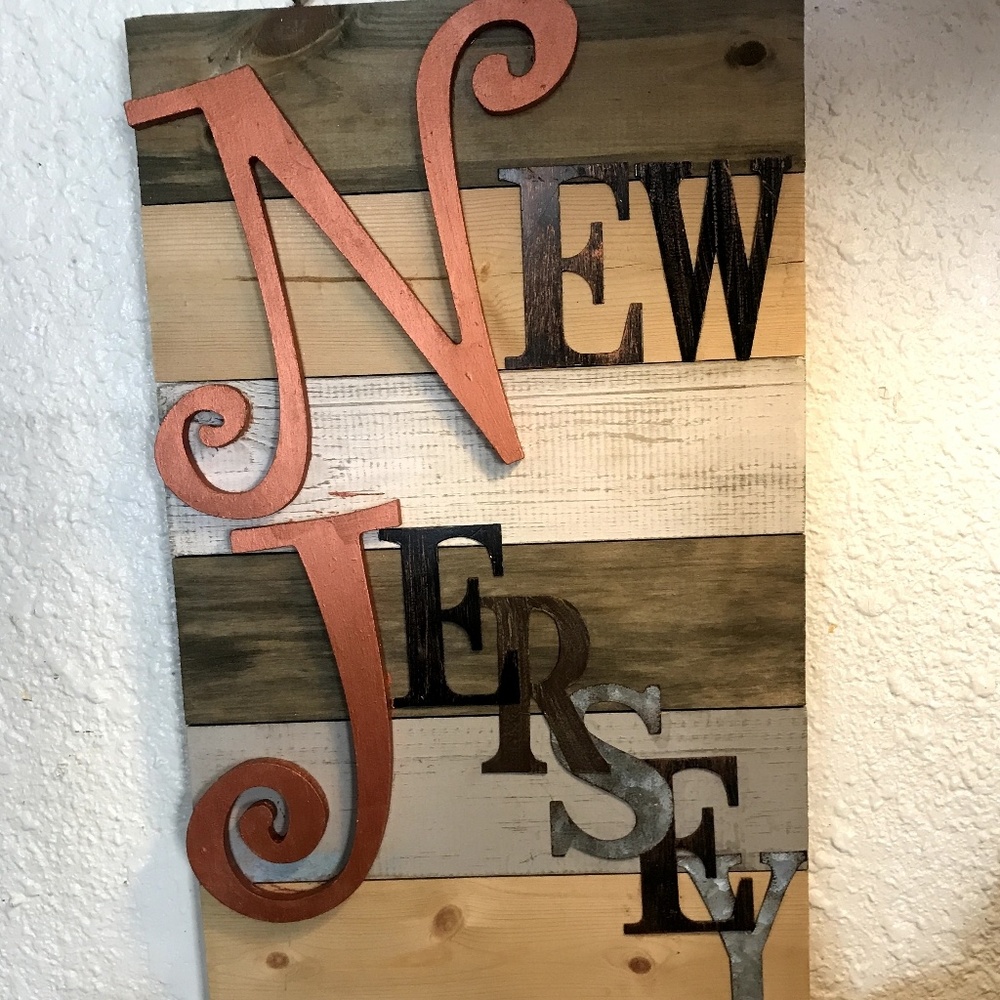 Decorative Wall Hanging Custom State Name
